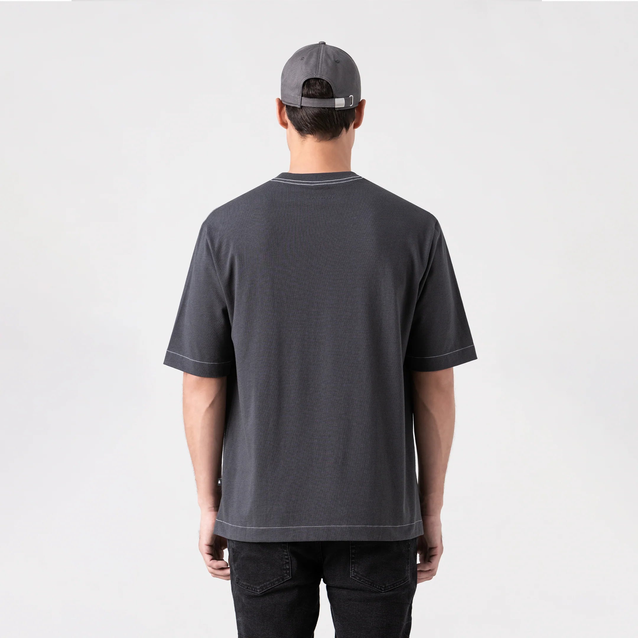MONASTERY EOLO T-SHIRT MEN BLACK OYSTER