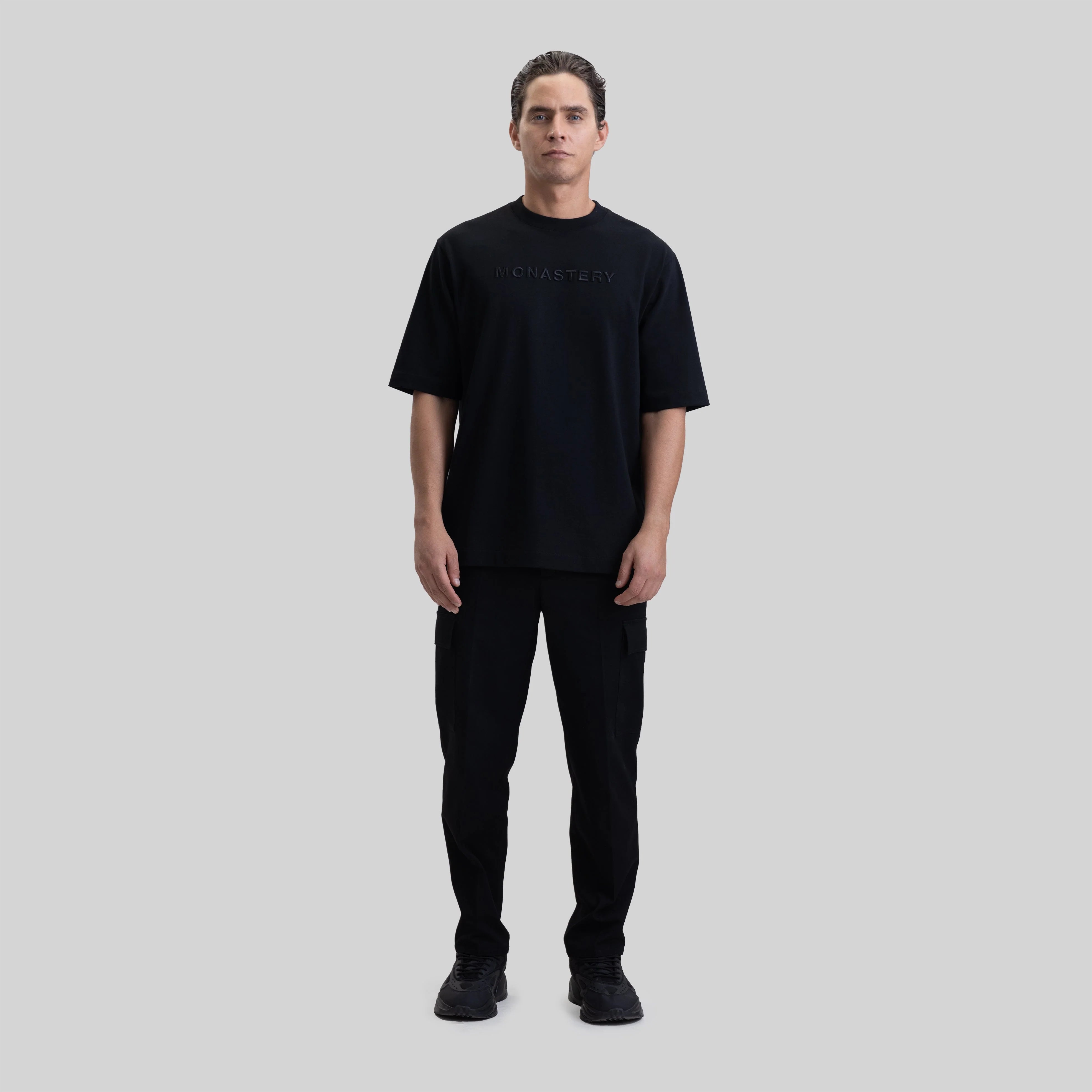 MONASTERY FAENZA T-SHIRT OVERSIZE BLACK