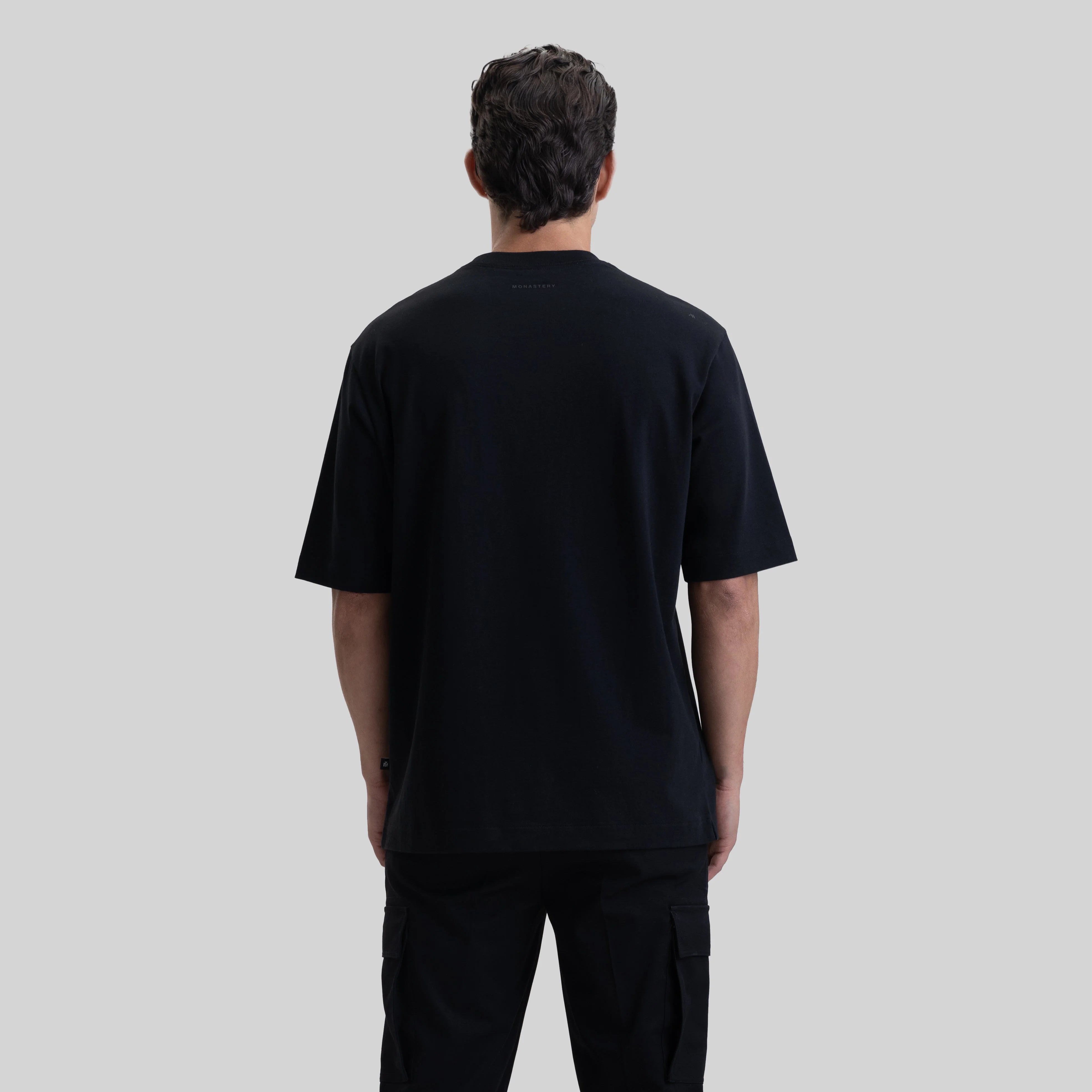 MONASTERY FAENZA T-SHIRT OVERSIZE BLACK