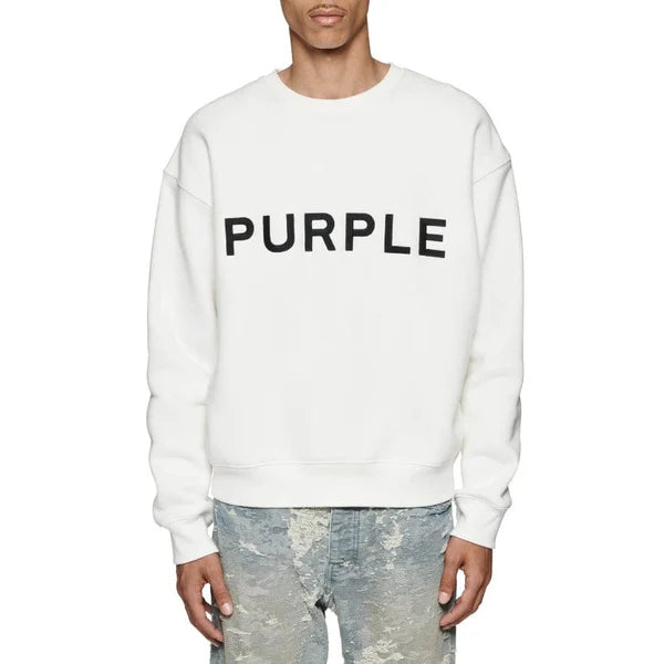 PURPLE FLEECE CREWNECK P402-HCMC423