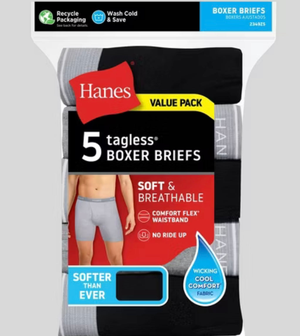 hanes 6 boxer briefs