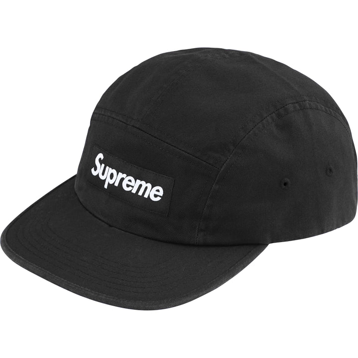 SUPREME Supreme Washed Chino Twill Camp Cap FW24H7  Black