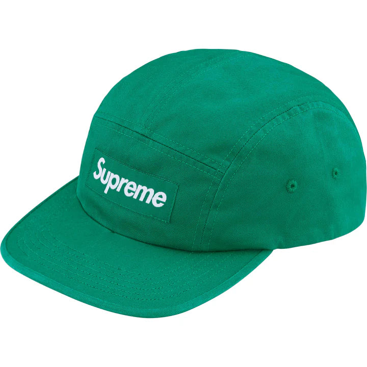 SUPREME WASHED CHINO TWILL CAMP CAP FW24H7 GREEN