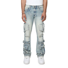 SMOKE RISE EYELET CARGO JEAN JP25543 PANTS