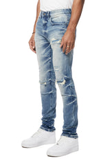 SMOKE RISE WAVE EFFECT JEANS JP24108