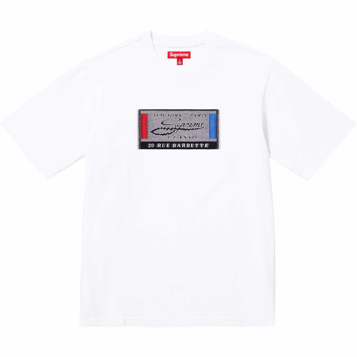 Supreme Intarsia Label S/S Top White