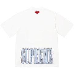 SUPREME CRACKED STRETCH S/S TOP FW25KN88 WHITE