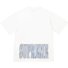 SUPREME CRACKED STRETCH S/S TOP FW25KN88 WHITE