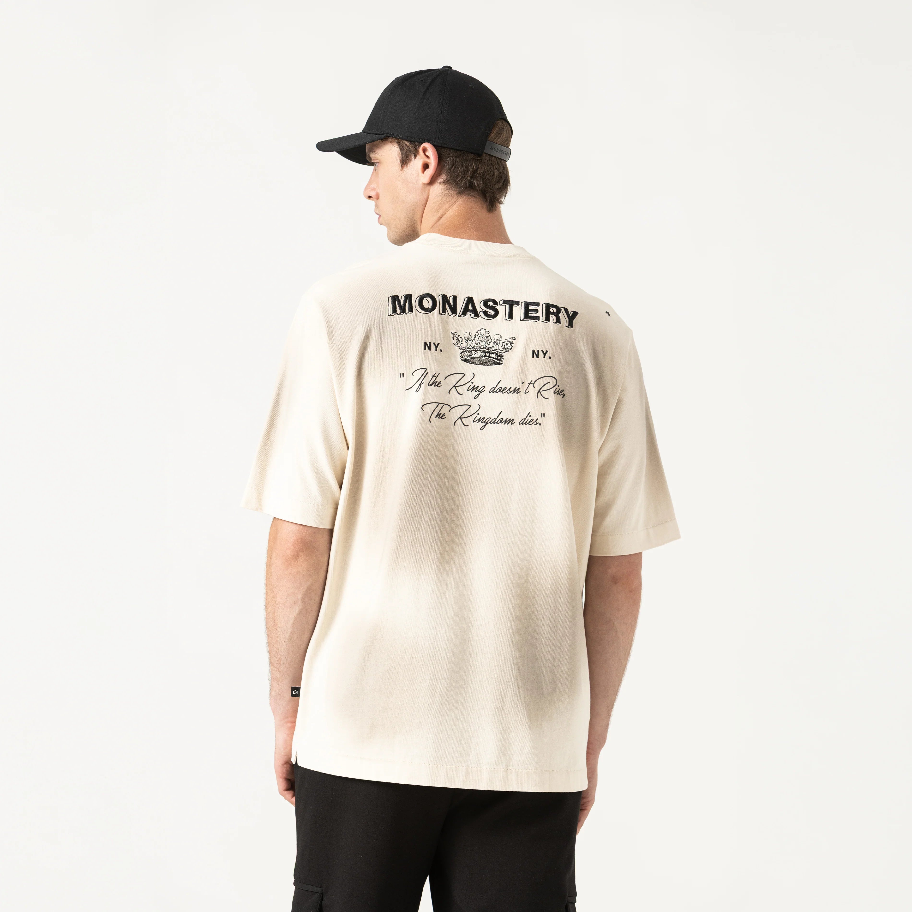 MONASTERY LOAN T-SHIRT OVERSIZED MEN WHITECAP GRAY