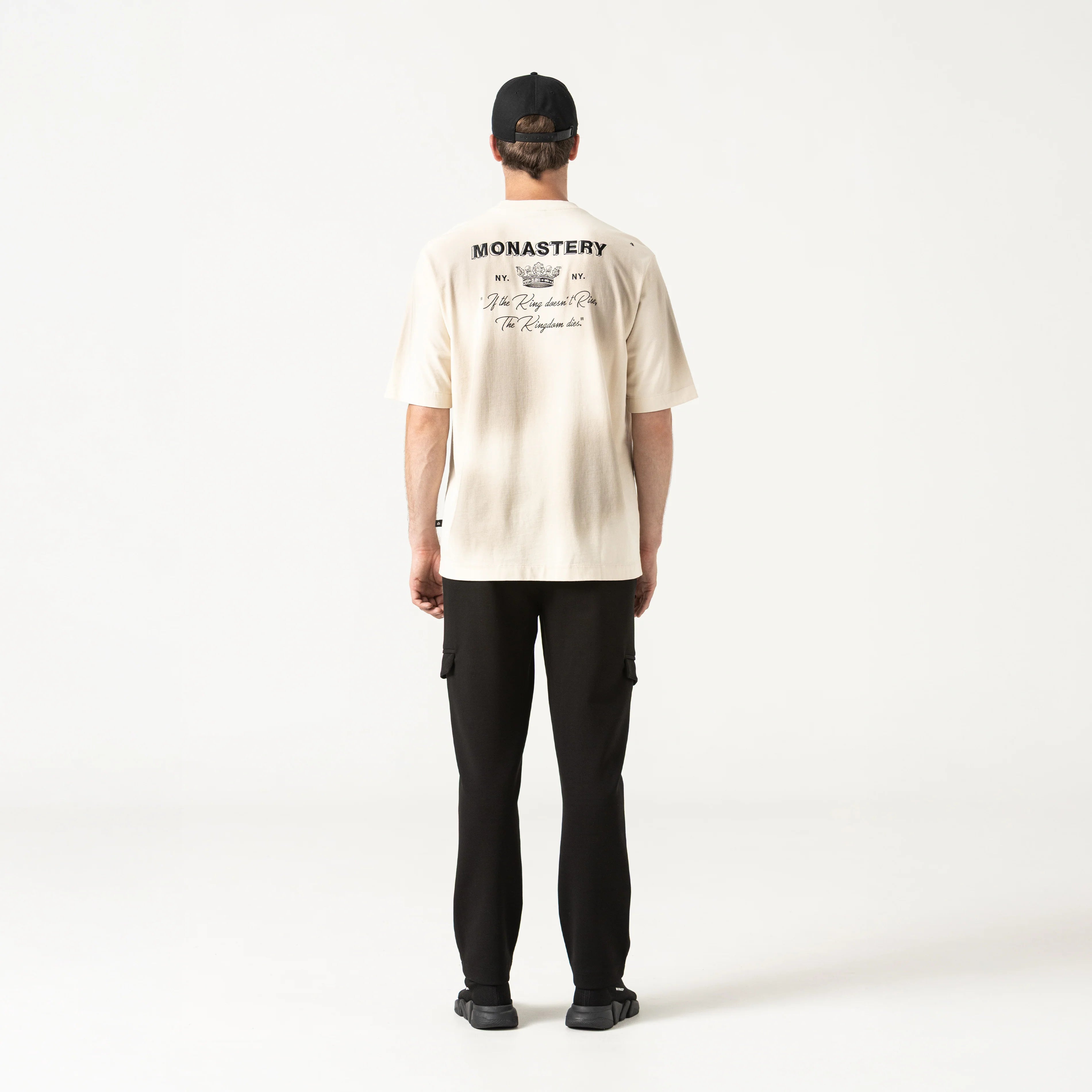MONASTERY LOAN T-SHIRT OVERSIZED MEN WHITECAP GRAY