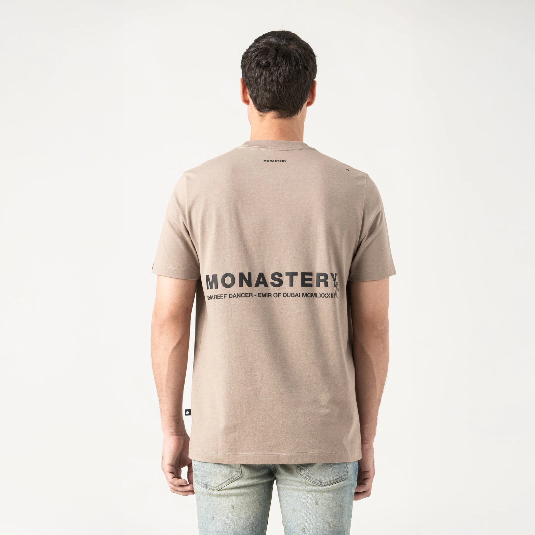 MONASTERY APPLEJACK T-SHIRT MEN TAUPE GRAY