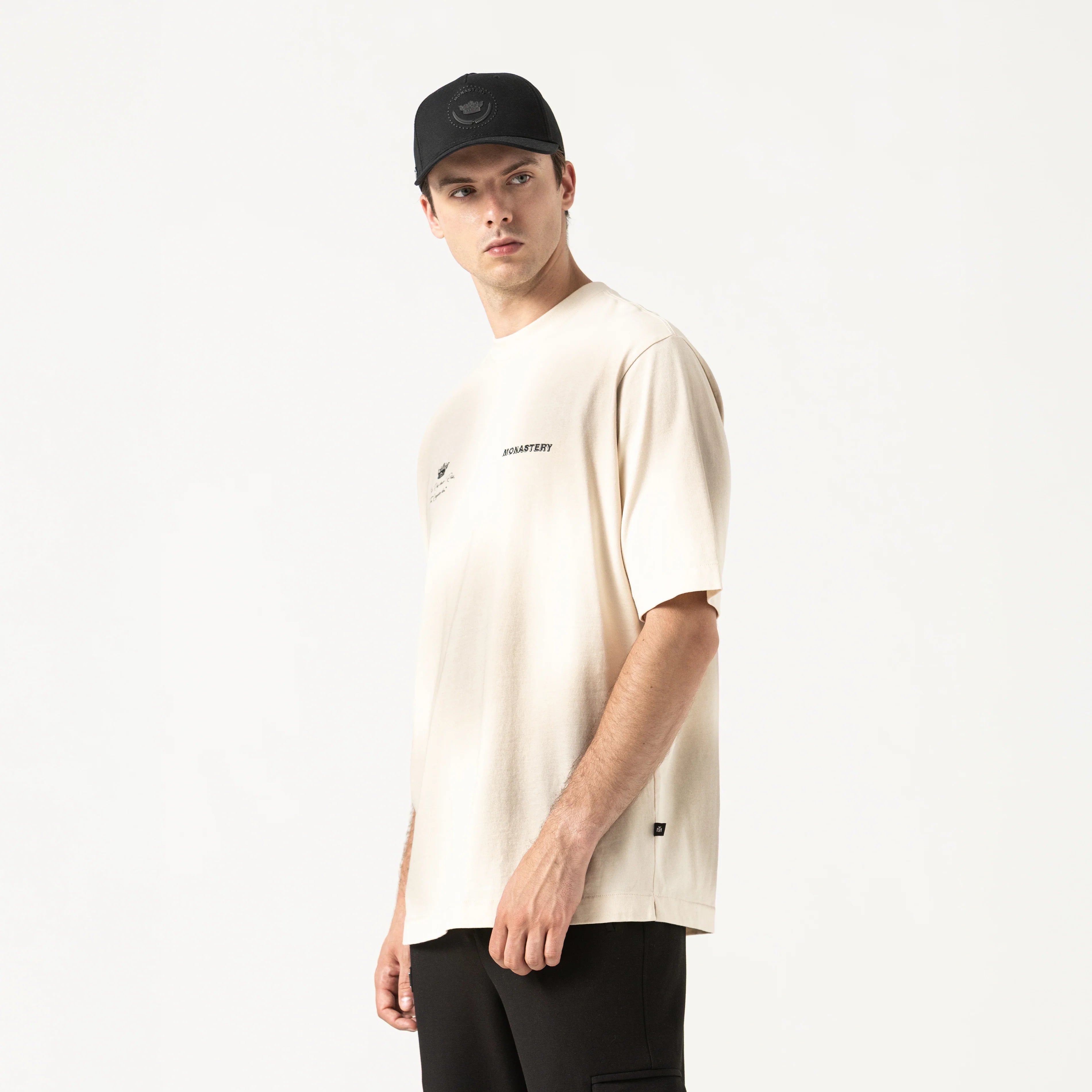 MONASTERY LOAN T-SHIRT OVERSIZED MEN WHITECAP GRAY