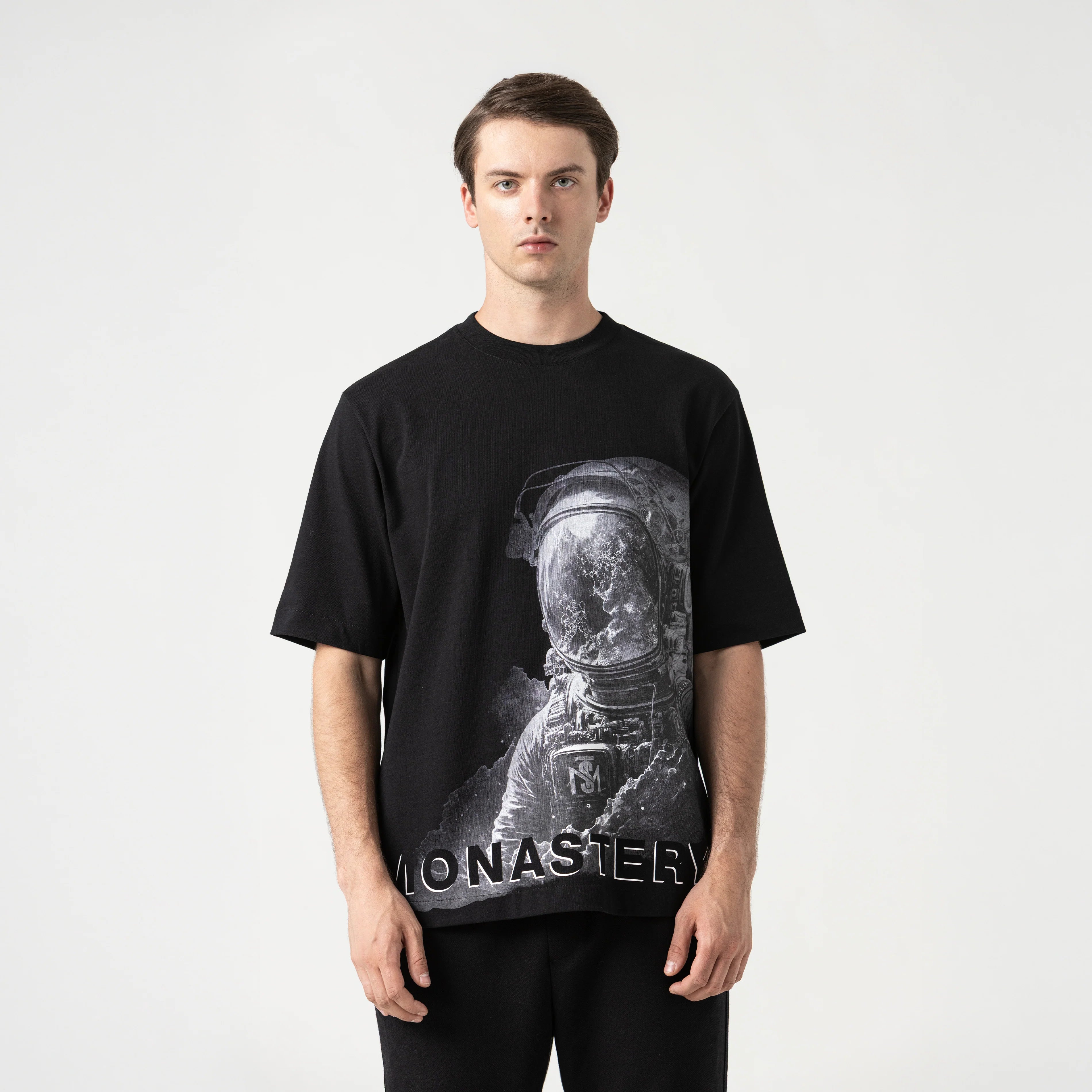 MONASTERY VENTURE T-SHIRT OVERSIZED MEN BLACK