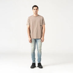 MONASTERY APPLEJACK T-SHIRT MEN TAUPE GRAY