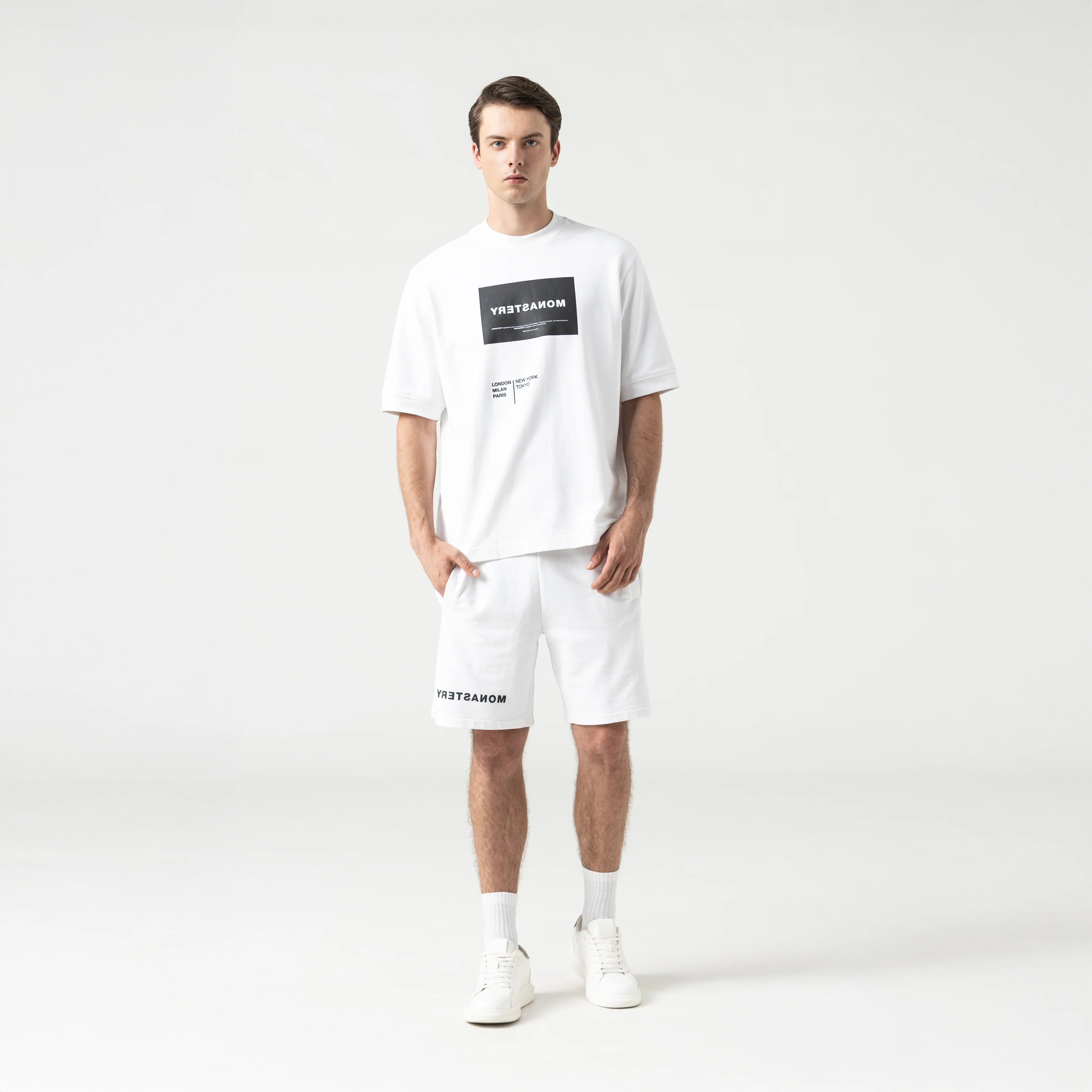 MONASTERY WITTON T-SHIRT OVERSIZED MEN WHITE