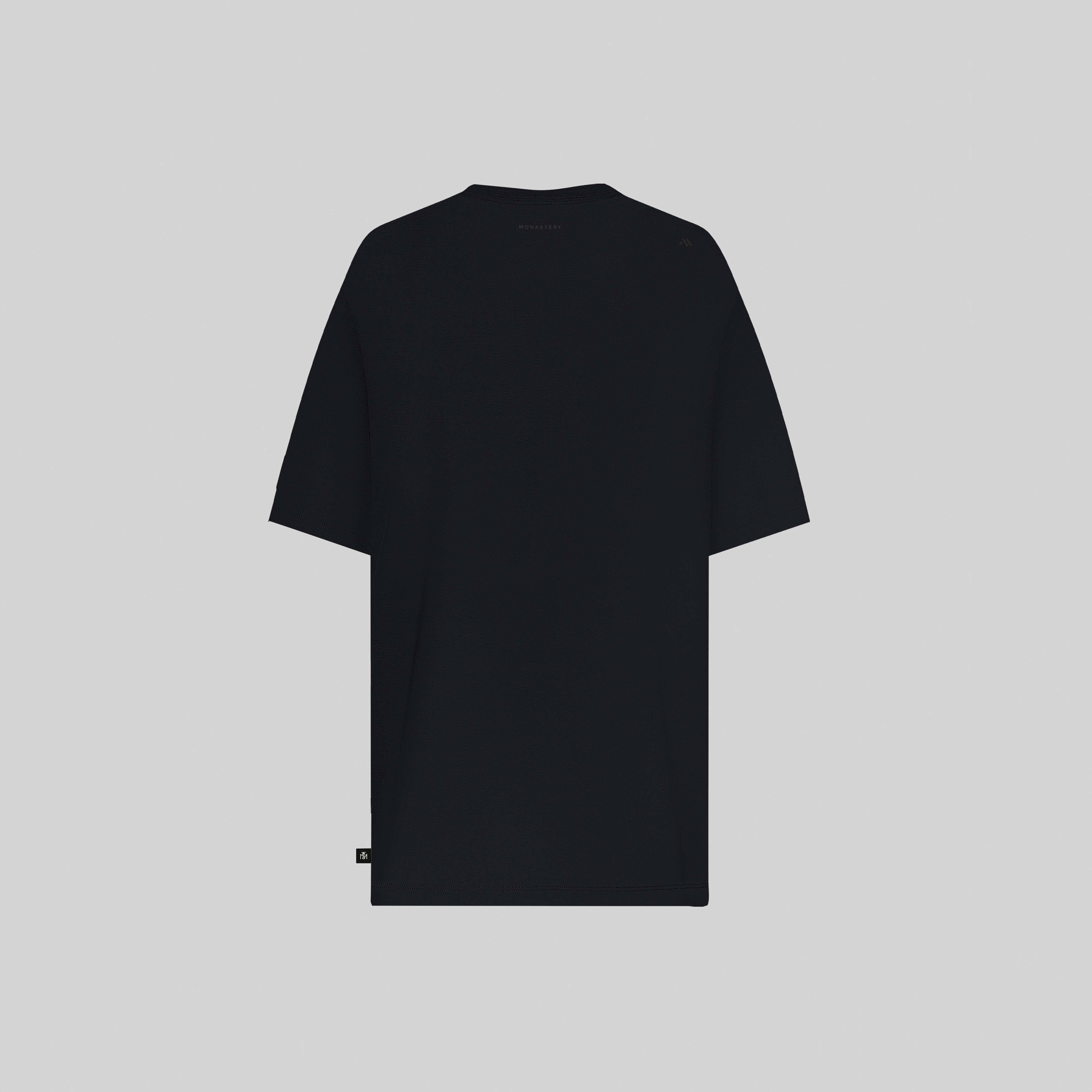 MONASTERY FAENZA T-SHIRT OVERSIZE BLACK