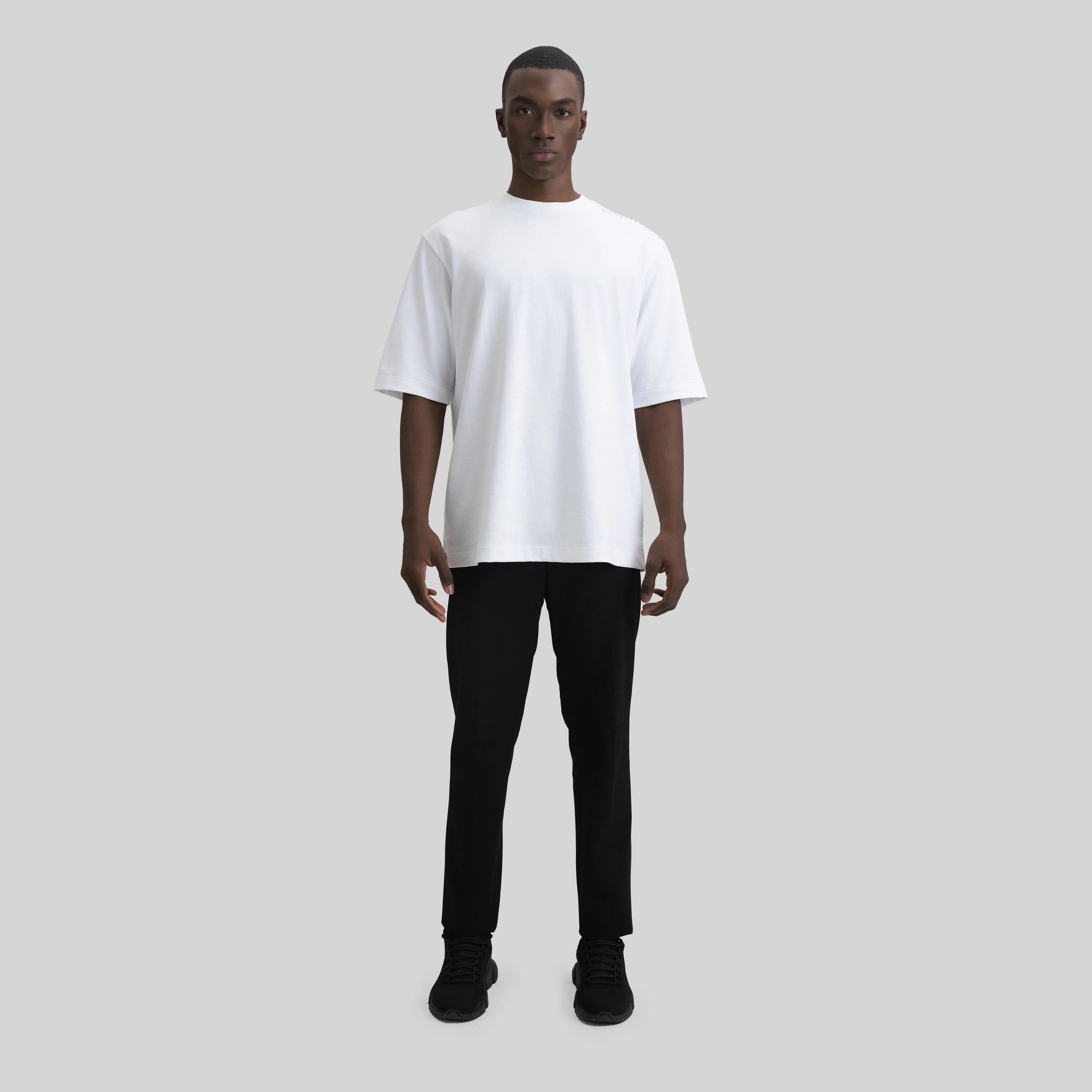 MONASTERY ROSSO T-SHIRT OVERSIZE WHITE