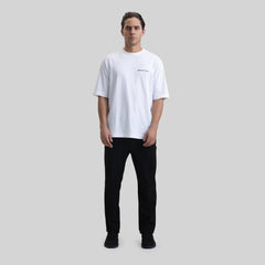 MONASTERY RUSTON T-SHIRT OVERSIZE WHITE