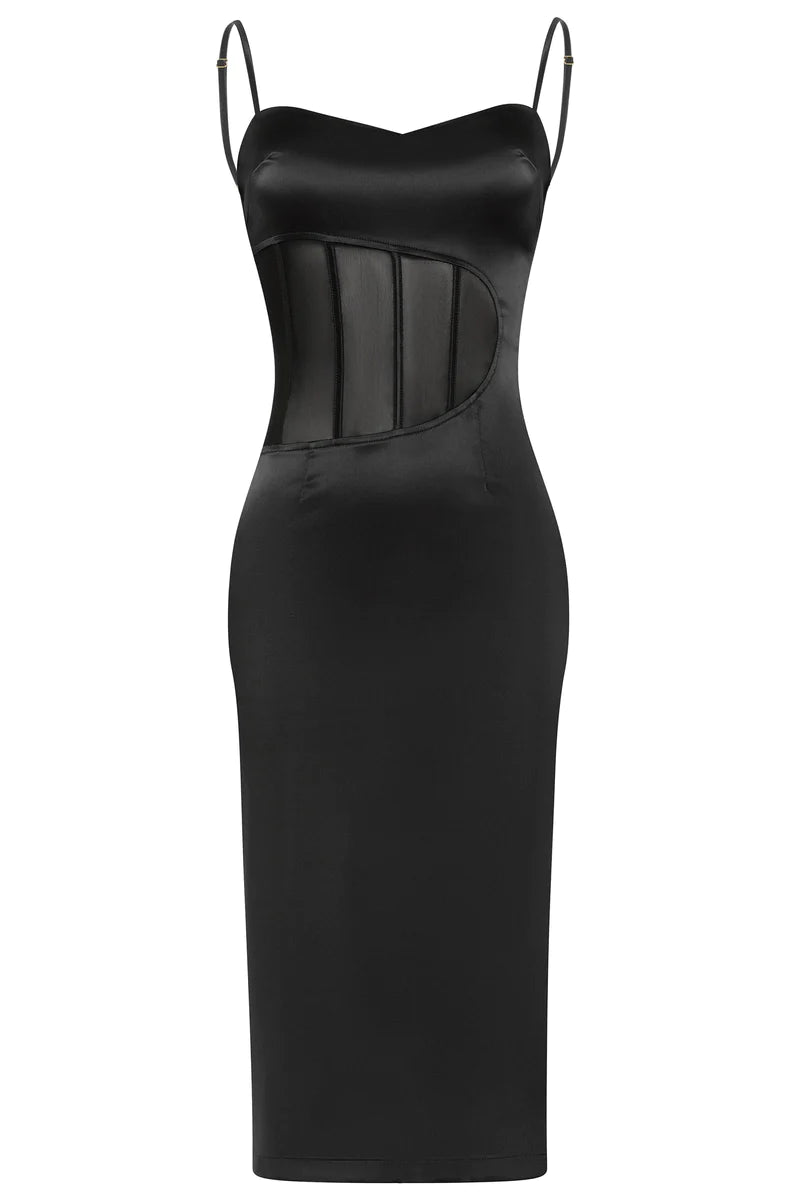Corset Style Midi Dress
