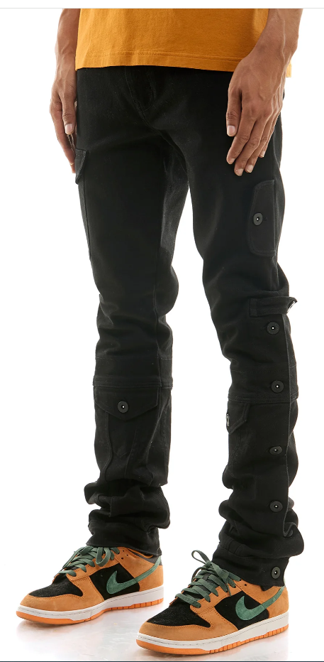 KDNK JACKET STACKED PANTS KNB3371 BLACK