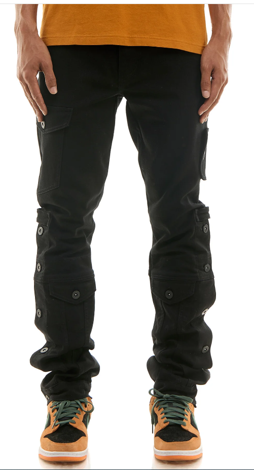 KDNK JACKET STACKED PANTS KNB3371 BLACK