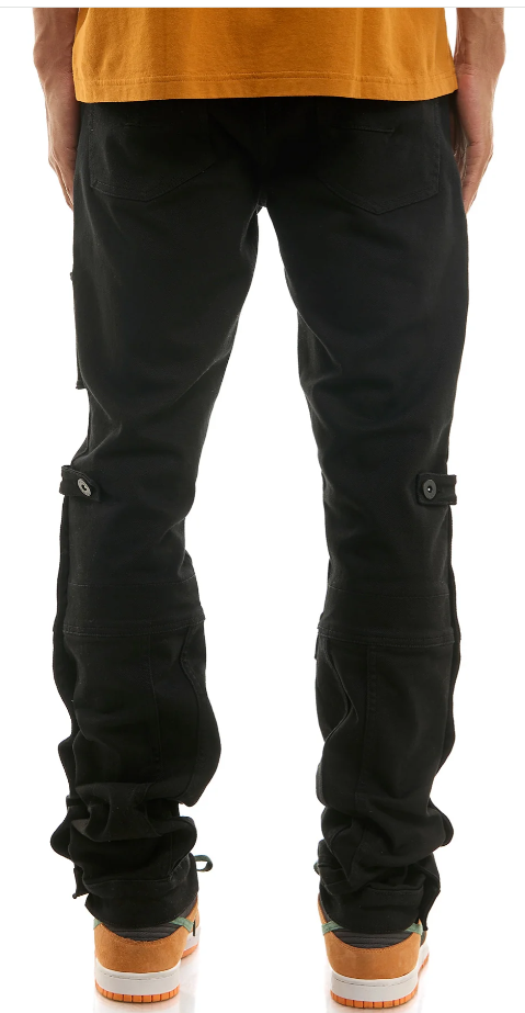 KDNK JACKET STACKED PANTS KNB3371 BLACK