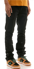 KDNK JACKET STACKED PANTS KNB3371 BLACK