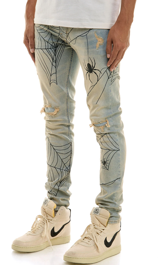 KDNK SPIDER JEANS M BLUE KND4752