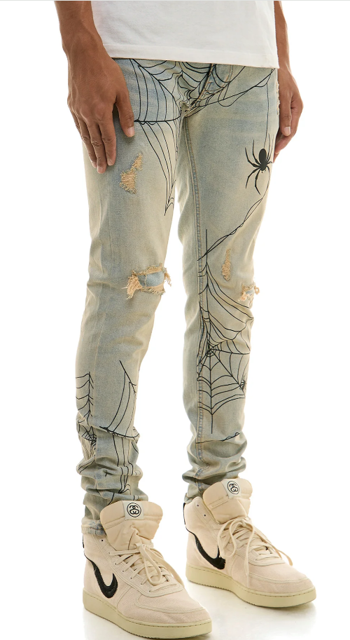 KDNK SPIDER JEANS M BLUE KND4752