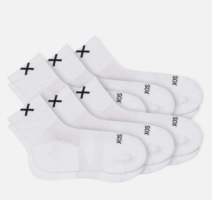 ODD SOX basix Quarter Socks  6 Pack