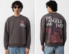 RICH GANG THE ANGELS AND FAITH SWEATSHIRT, (18PL1) DARK GRAY