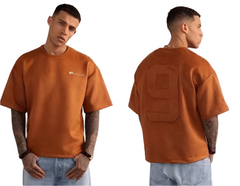PLUS EIGHTEEN OFF- NINE  CROP TOP, (N07) TEE BROWN