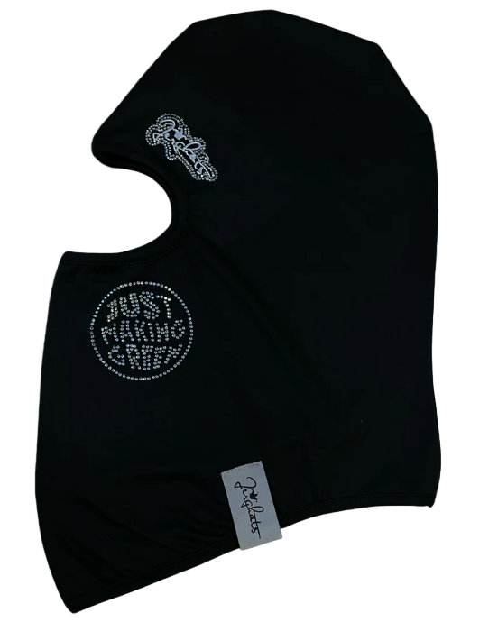 JERGHATS FASHION JMG FACE COVER WITH RHINESTONES BLACK