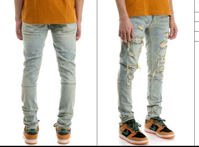 KDNK UNDER PATCHED SKINNY KND4657