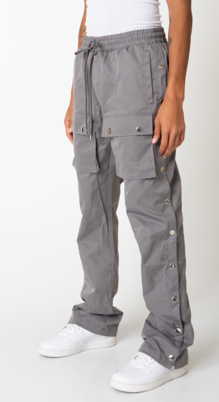 EPTM EP11274 – SNAP CARGO FLARED PANTS GREY