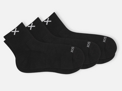 ODD SOX 3 Pack quarter  Black Crew Sox