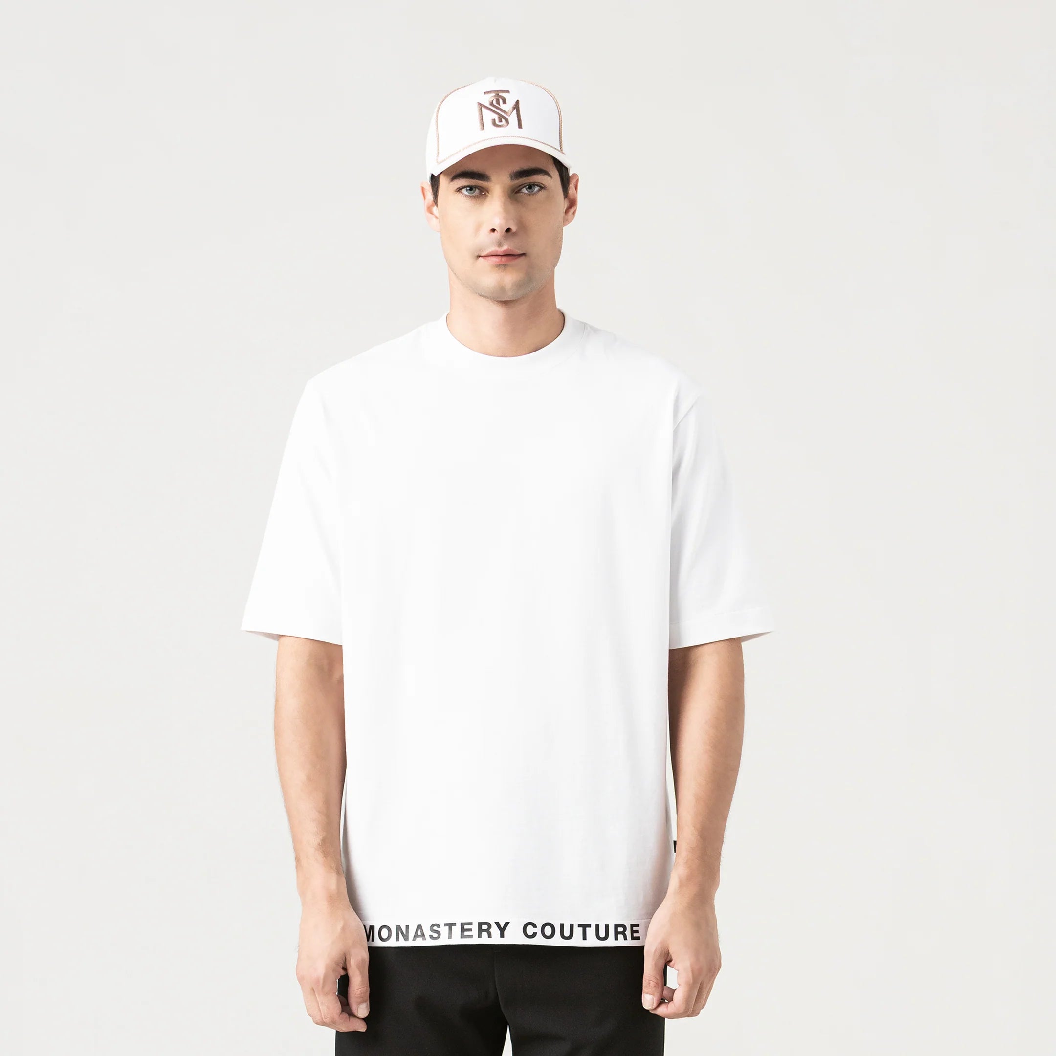 MONASTERY TUCKER T-SHIRT OVERSIZES MEN WHITE