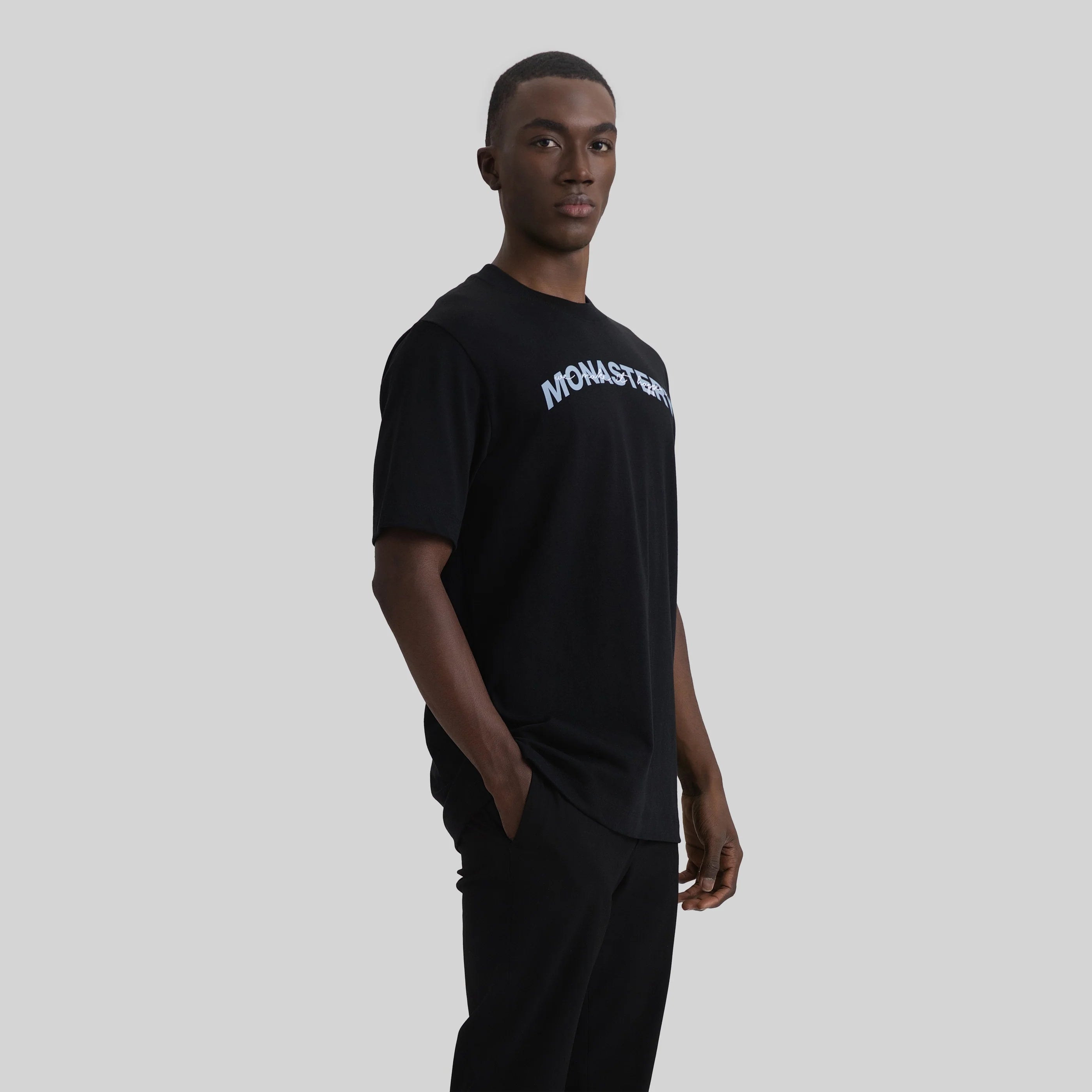 MONASTERY VANTAGE T-SHIRT BLACK