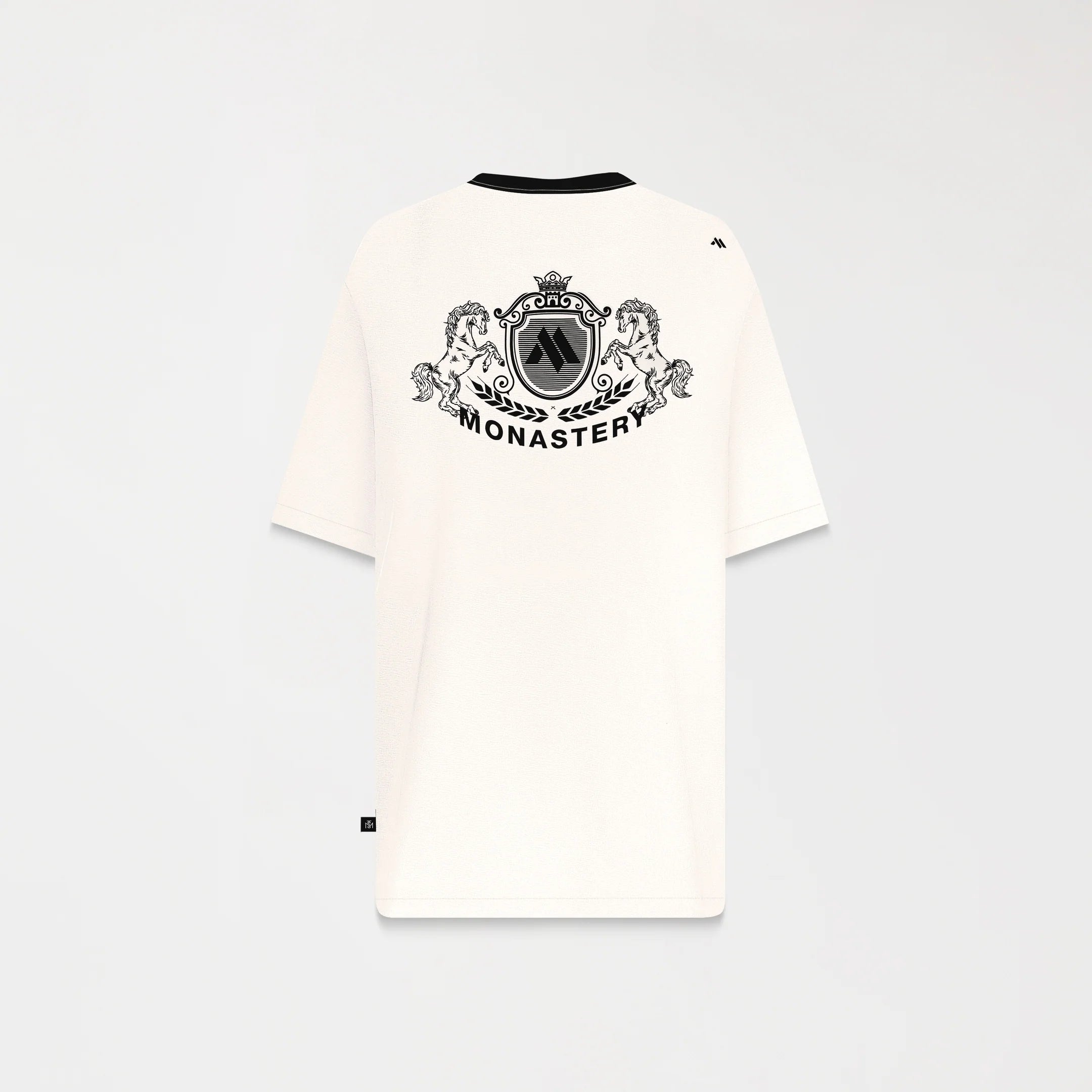 MONASTERY WARMBLOOD T-SHIRT OVERSIZED MEN WHITE ASPARAGUS