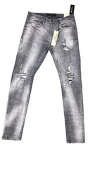 LEGACY ARCTIC GREY SPRAYED ON MESH JEANS JS1222