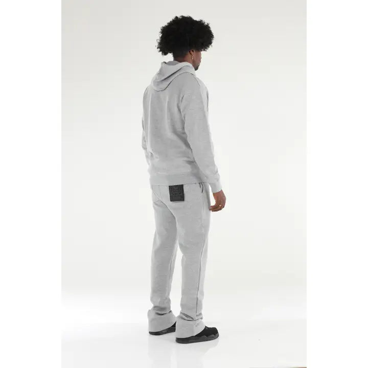 Stylo Gray Stacked Flare Sweatsuit