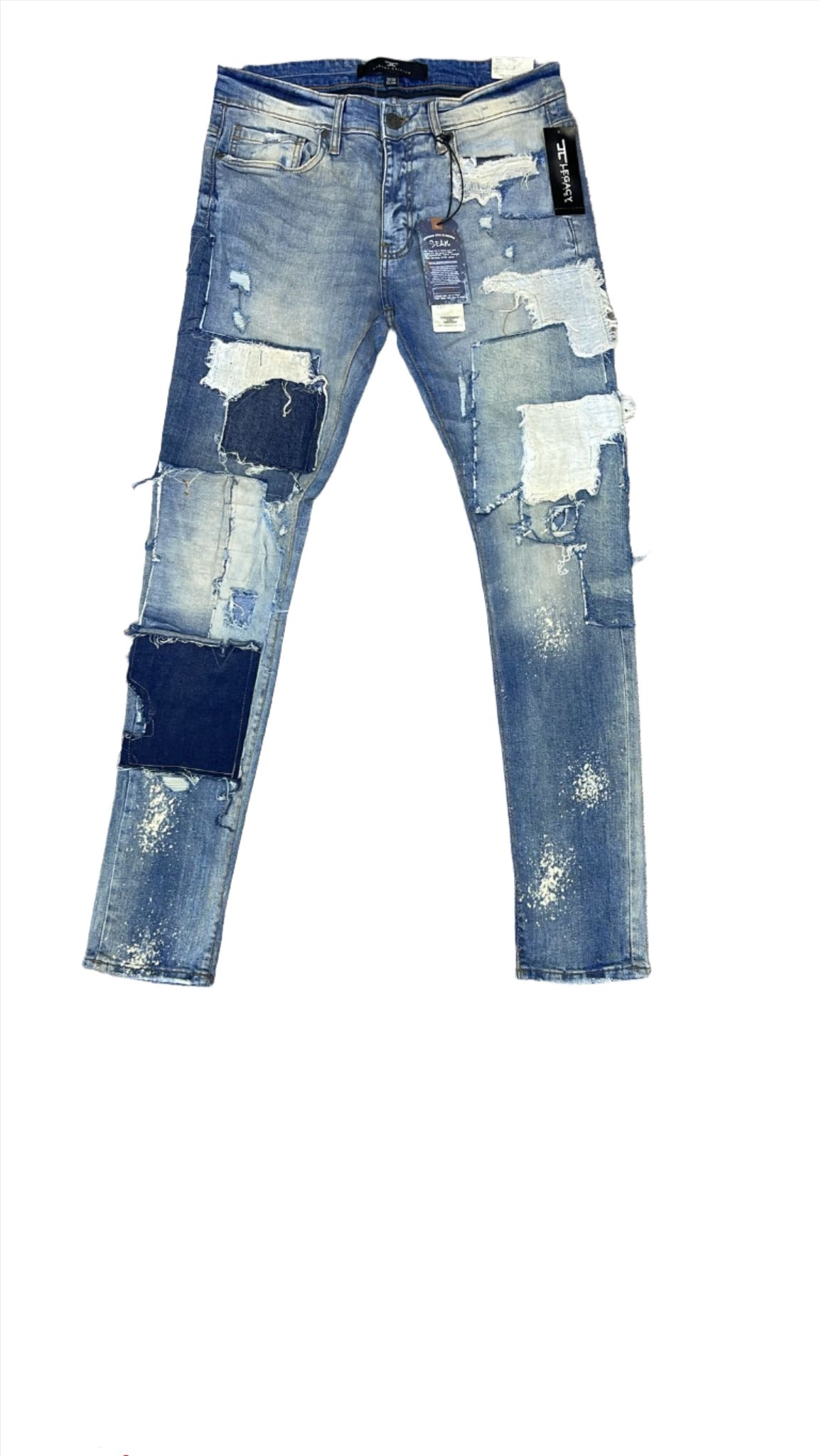 legacy PATCHED FROSTED JEANS JS1229 ICED LAGER