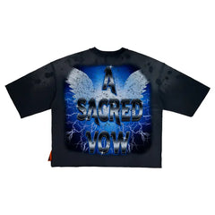 FIRST ROW A Sacred Vow Angel's Heart Tee FRM1027A DK GREY