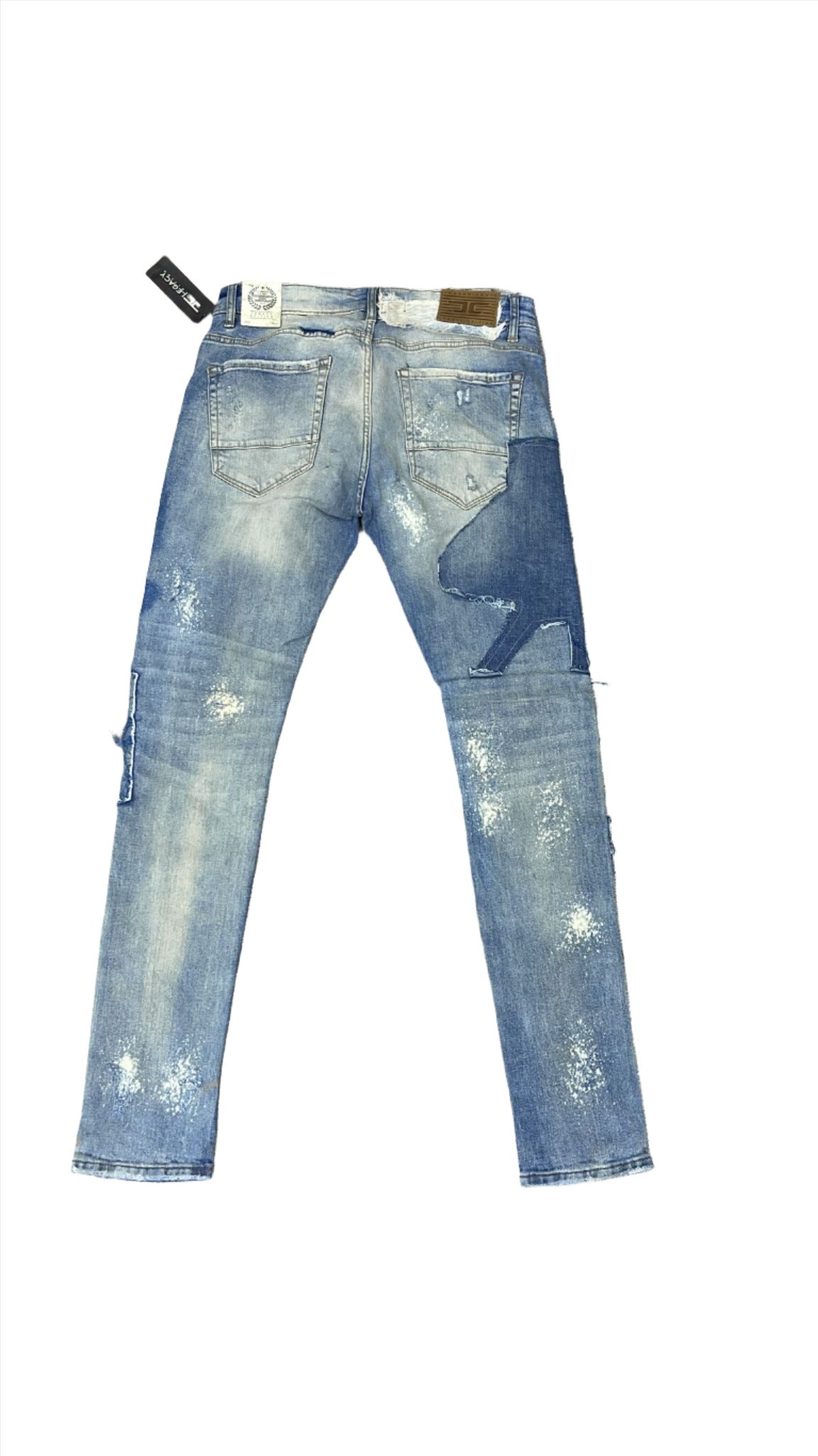 legacy PATCHED FROSTED JEANS JS1229 ICED LAGER