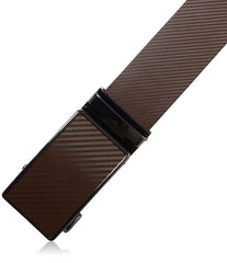 Access Denied Genuine Leather Ratchet Belt For Men Accessories High End LA2091 BROWN