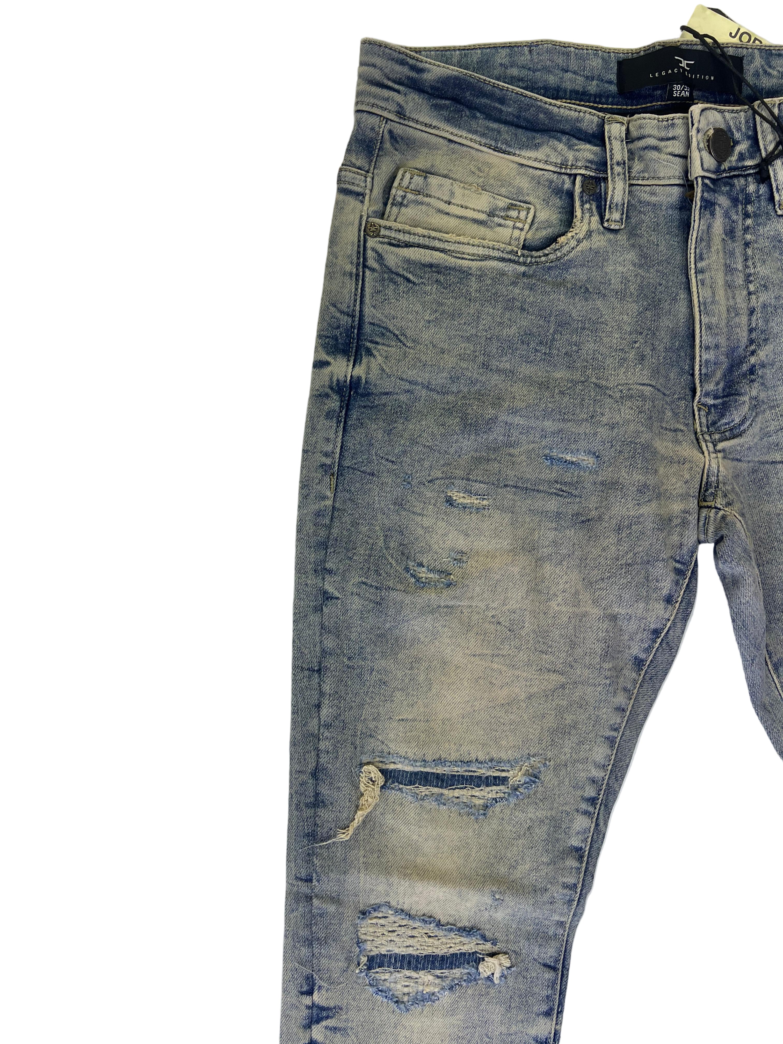 LEGACY EDITION RIP AND REPAIR SEAN FIT CREAM WASH JS5220R PANTS