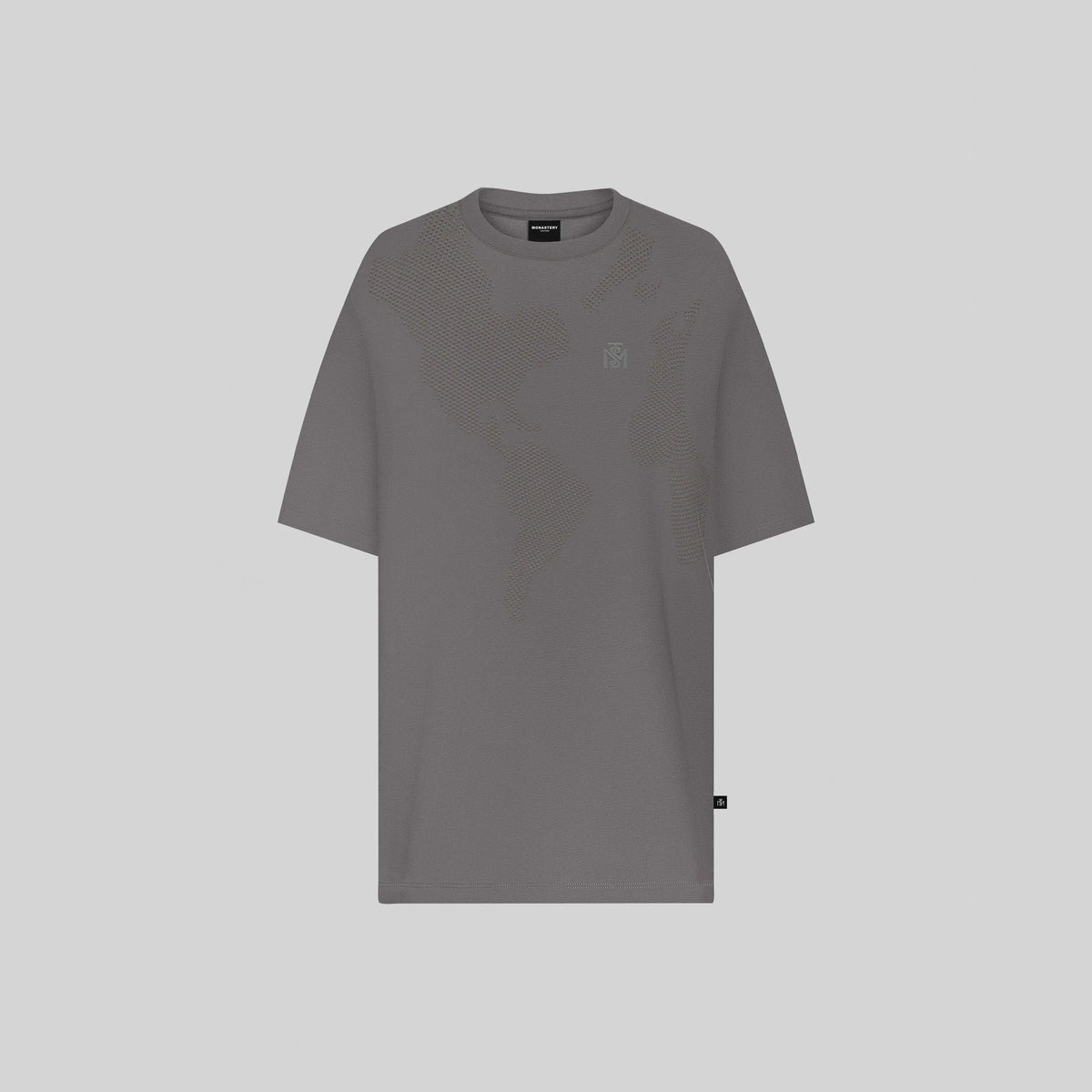 MONASTERY BALZAN GREY T-SHIRT OVERSIZE