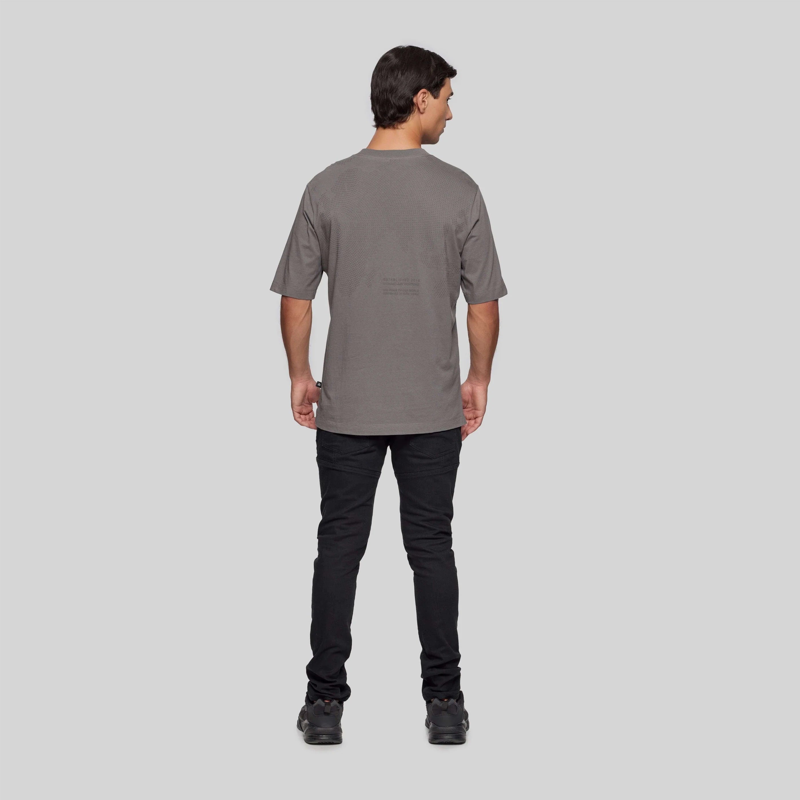 MONASTERY BALZAN GREY T-SHIRT OVERSIZE