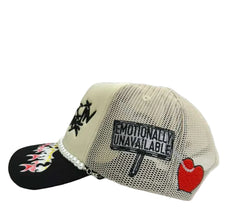 TOXICITY TROUBLE IN PARADISE TRUCKER TD-001-900-TROUBLE  Trucker Hat