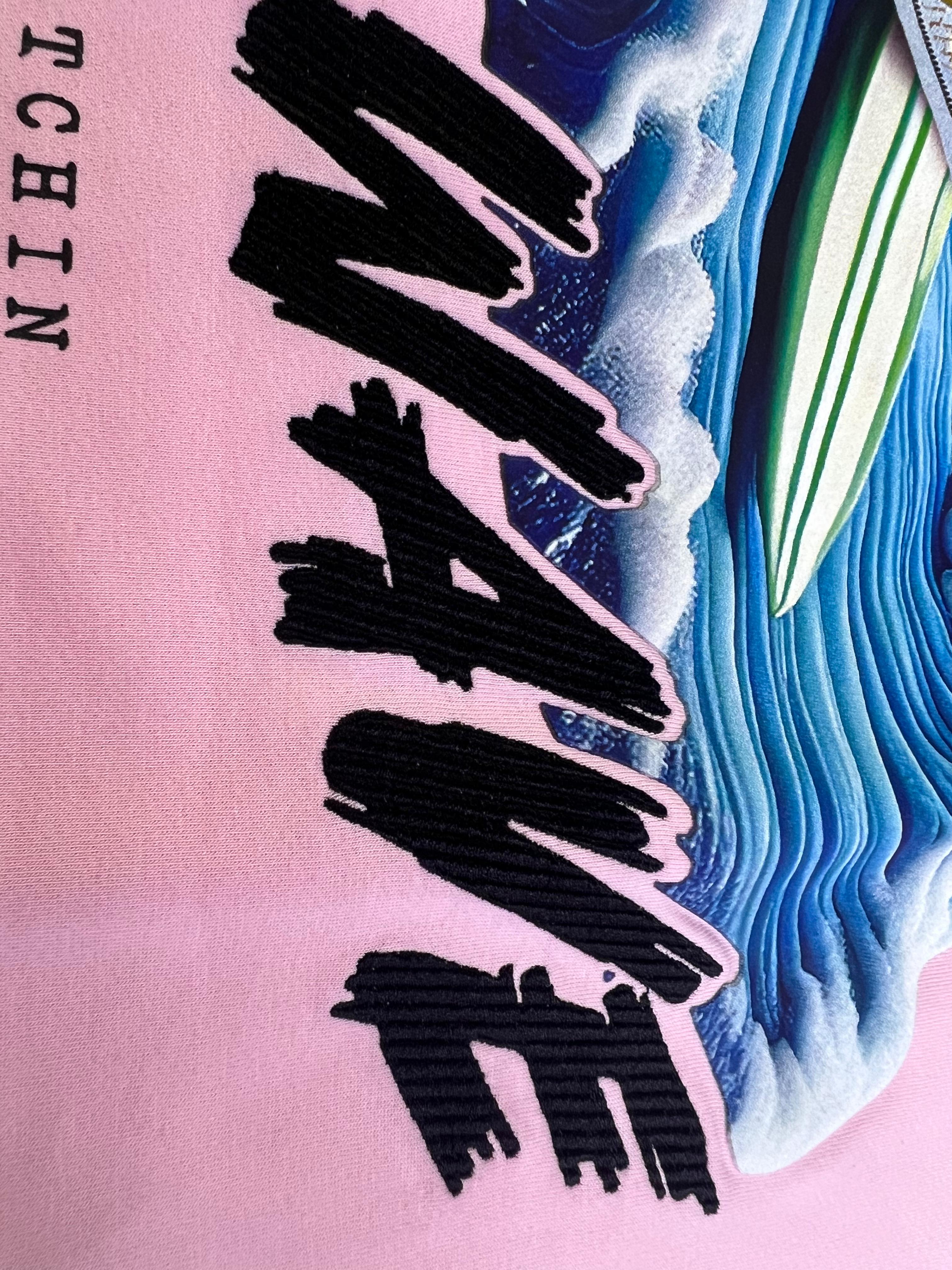 SIW T-SHIRT CROP MONEY WAVE (SIWCT9005) PINK